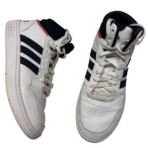 Adidas Hoops 3.0 Mid Sneakers Shoes Womens 8.5 athletic Streetwear leather